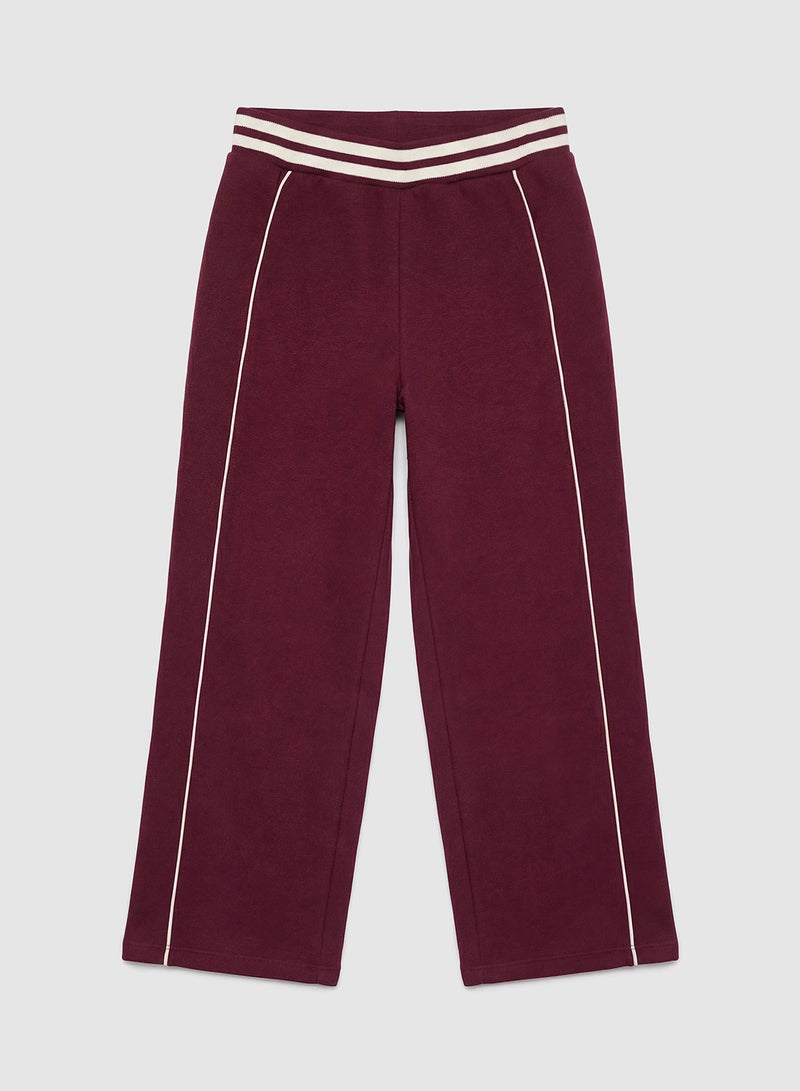 بنطلون رياضي بناتي بوسط مطاطي